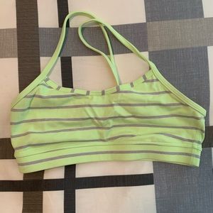 Lime green lululemon bra